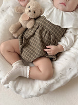 Check suspender rompers
