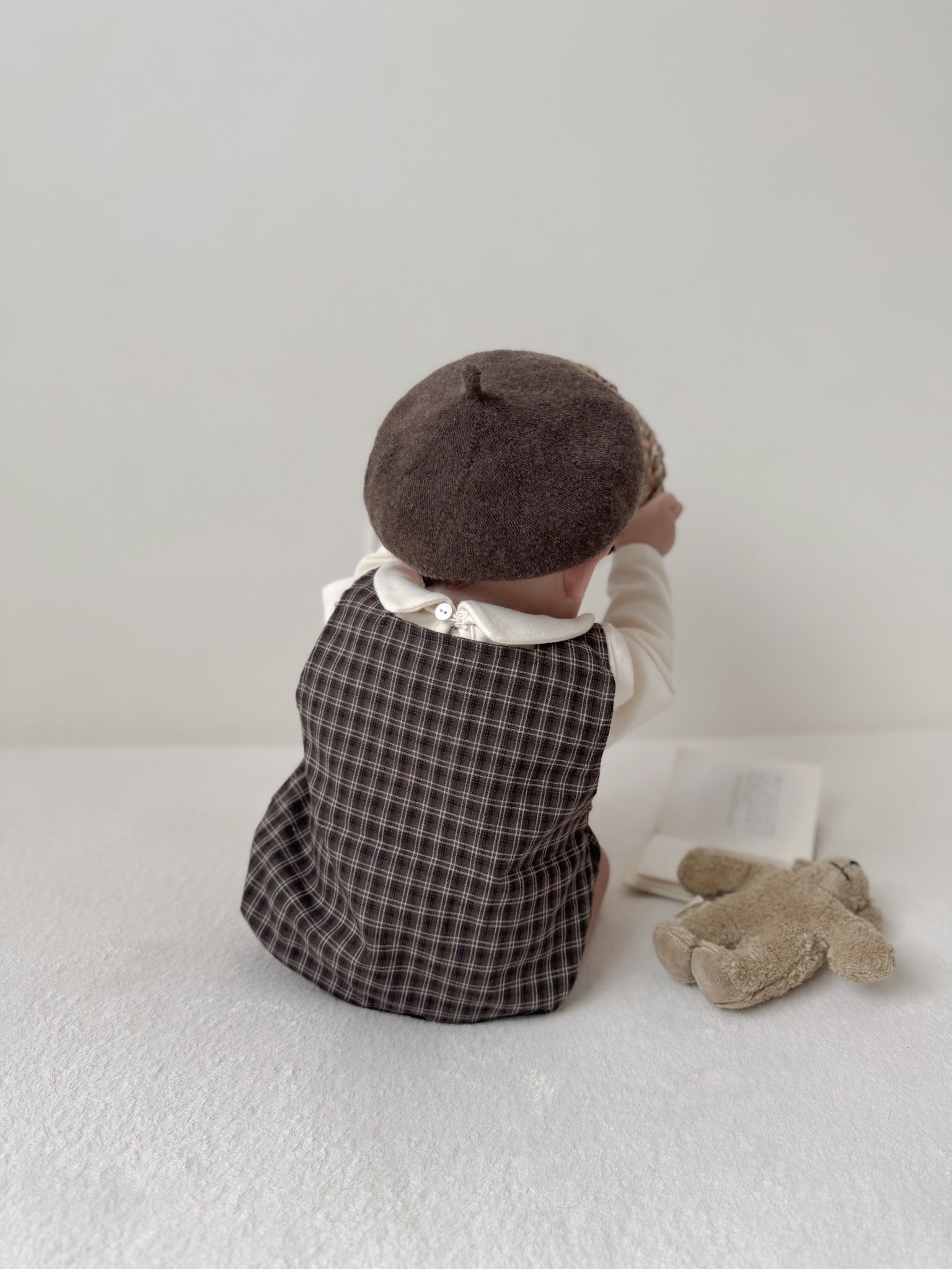Check suspender rompers