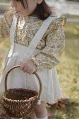 Wing shirring blouse