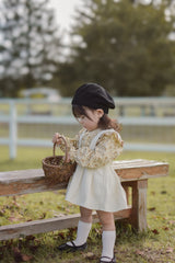 Wing shirring blouse