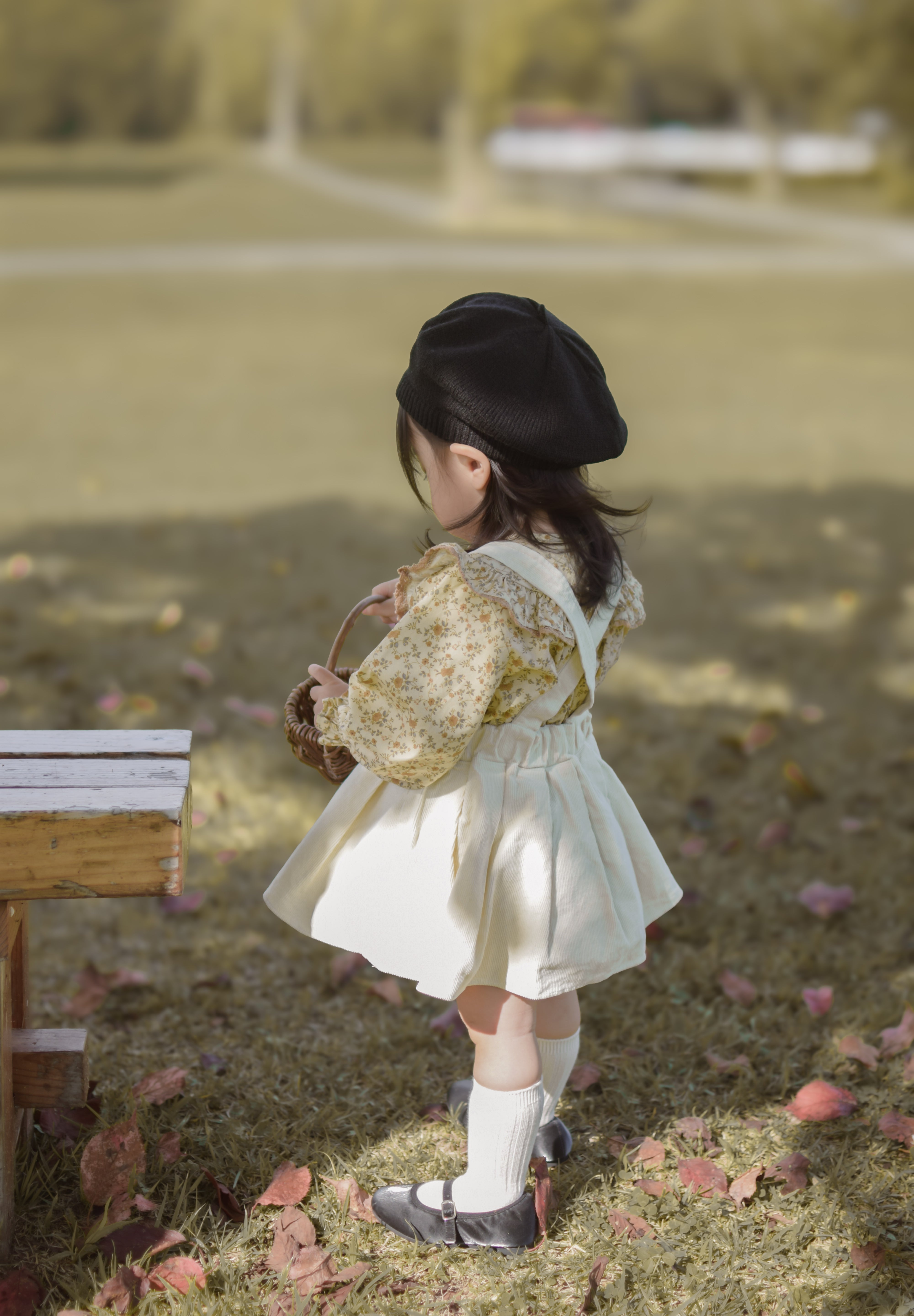 Wing shirring blouse