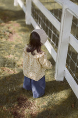 Wing shirring blouse