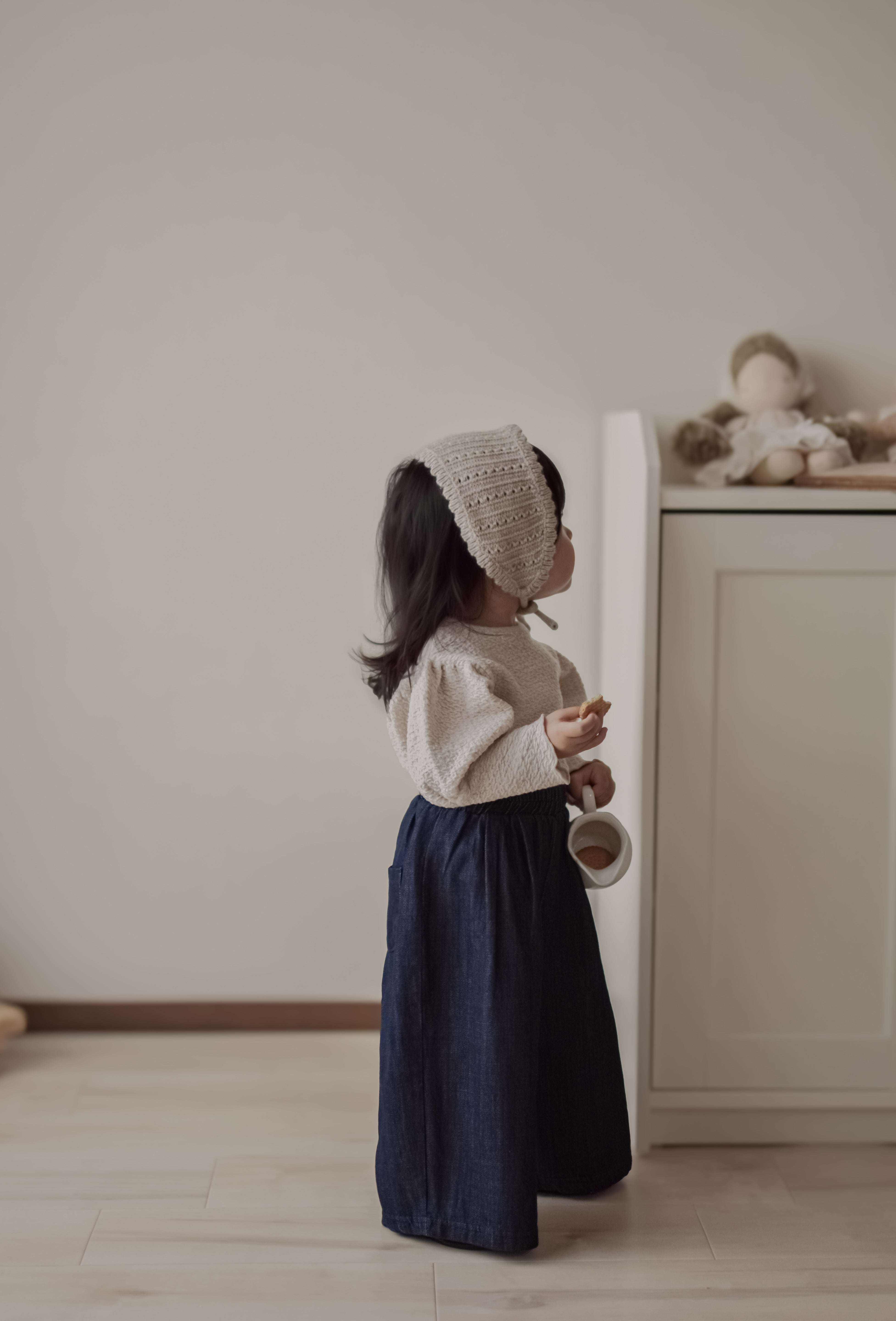 Bebe natural denim pants