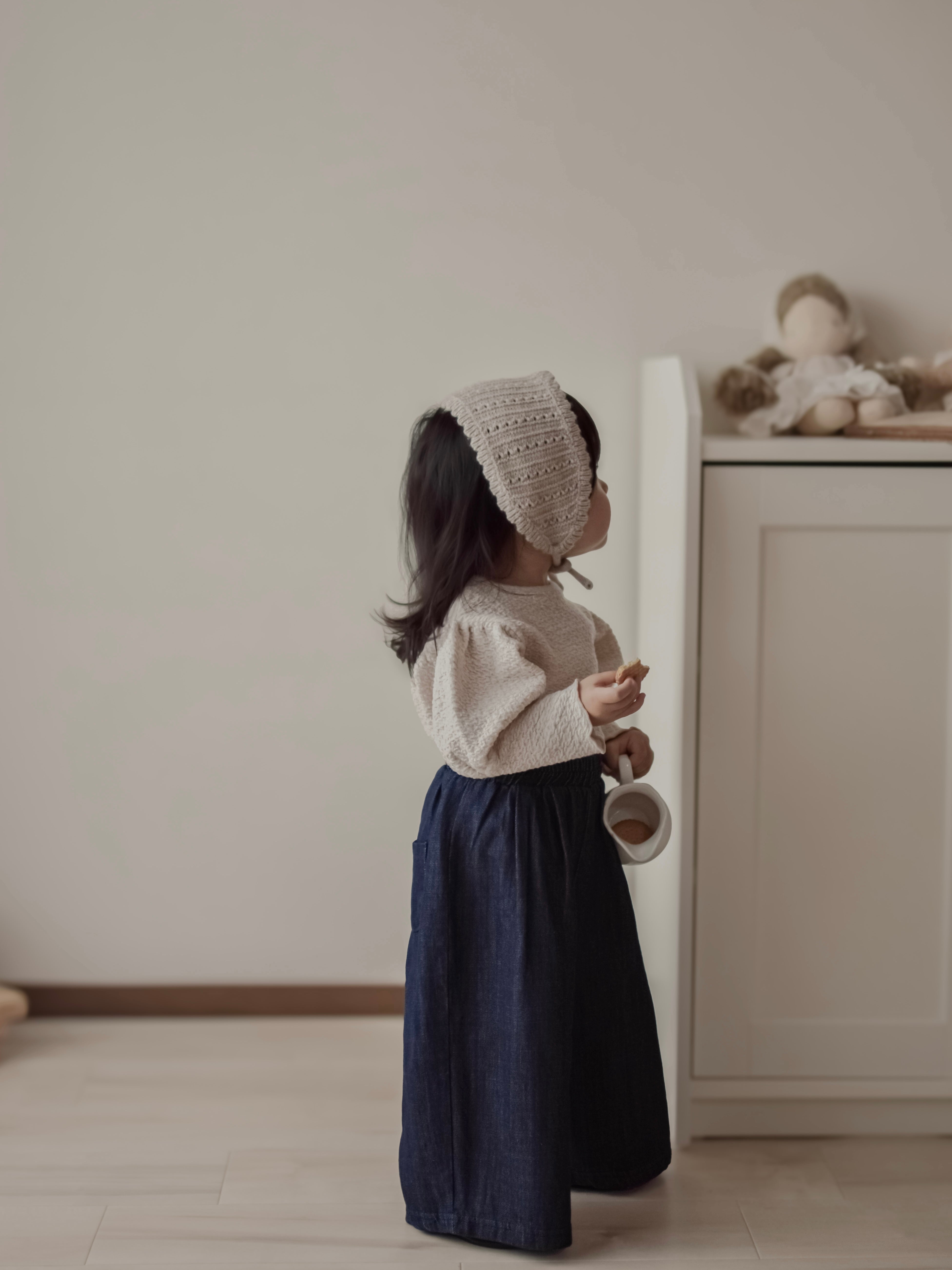 Bebe knit bonnet