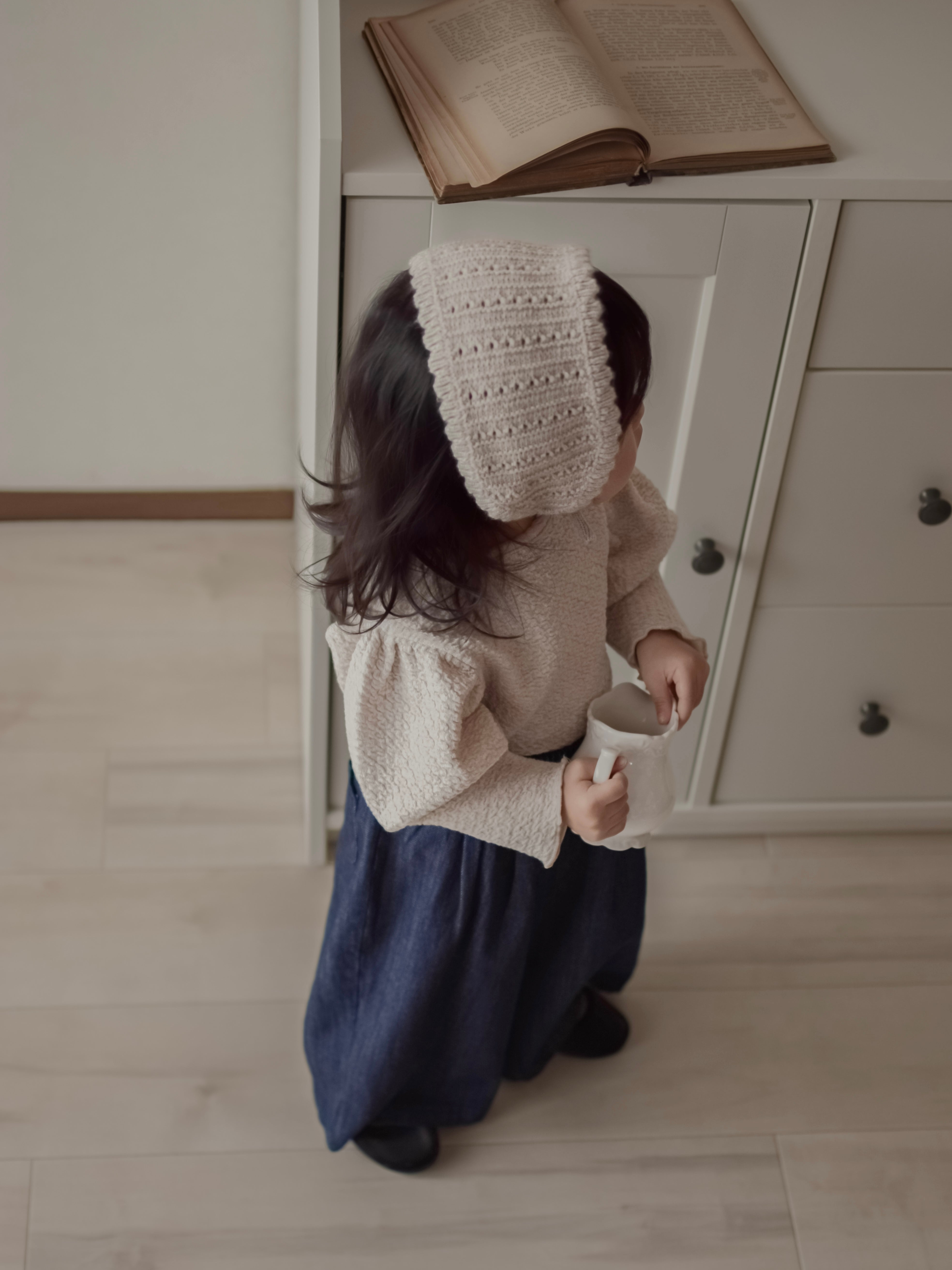 Bebe knit bonnet