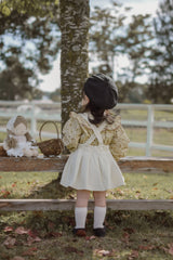 Wing shirring blouse