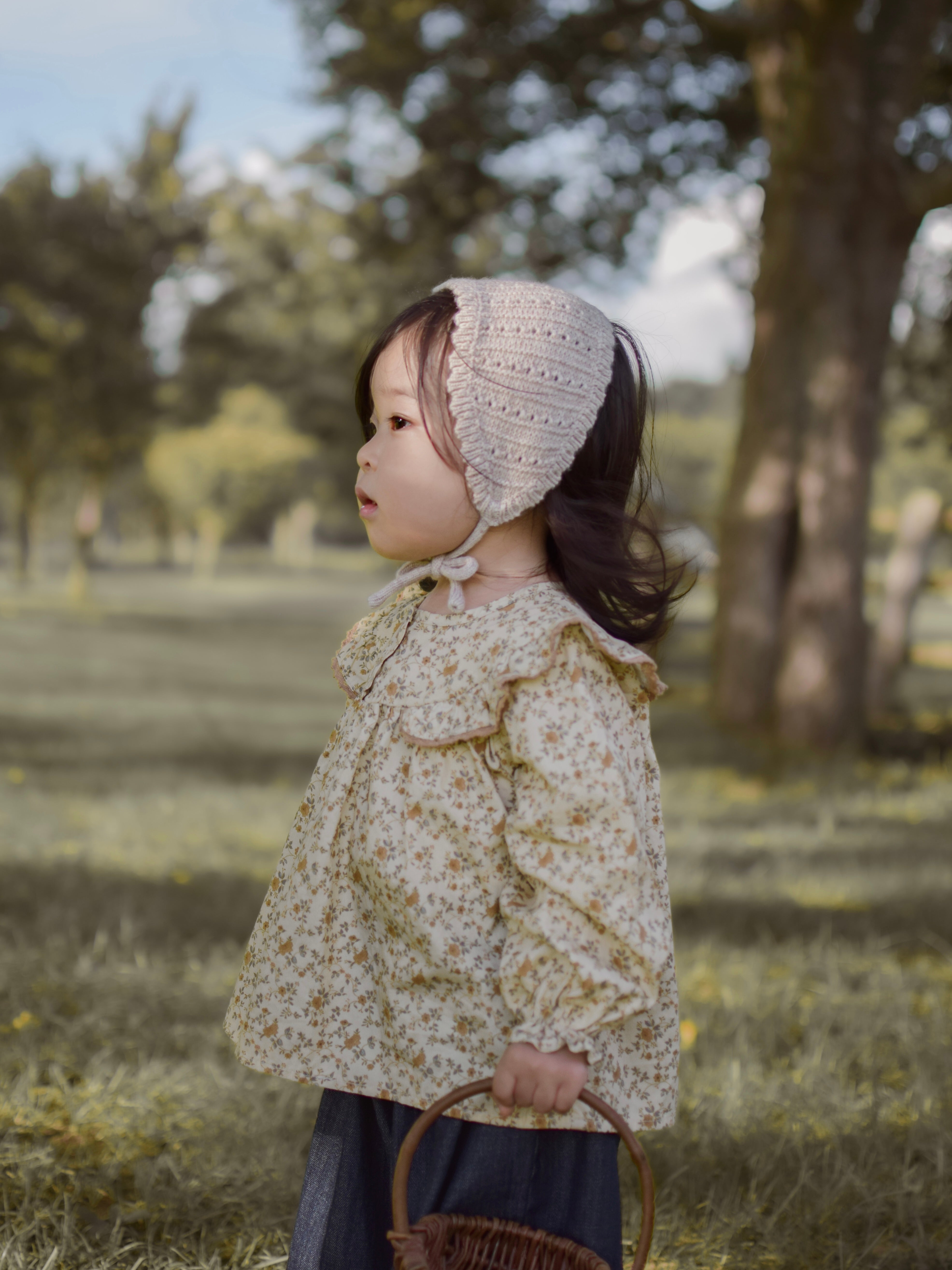 Bebe knit bonnet