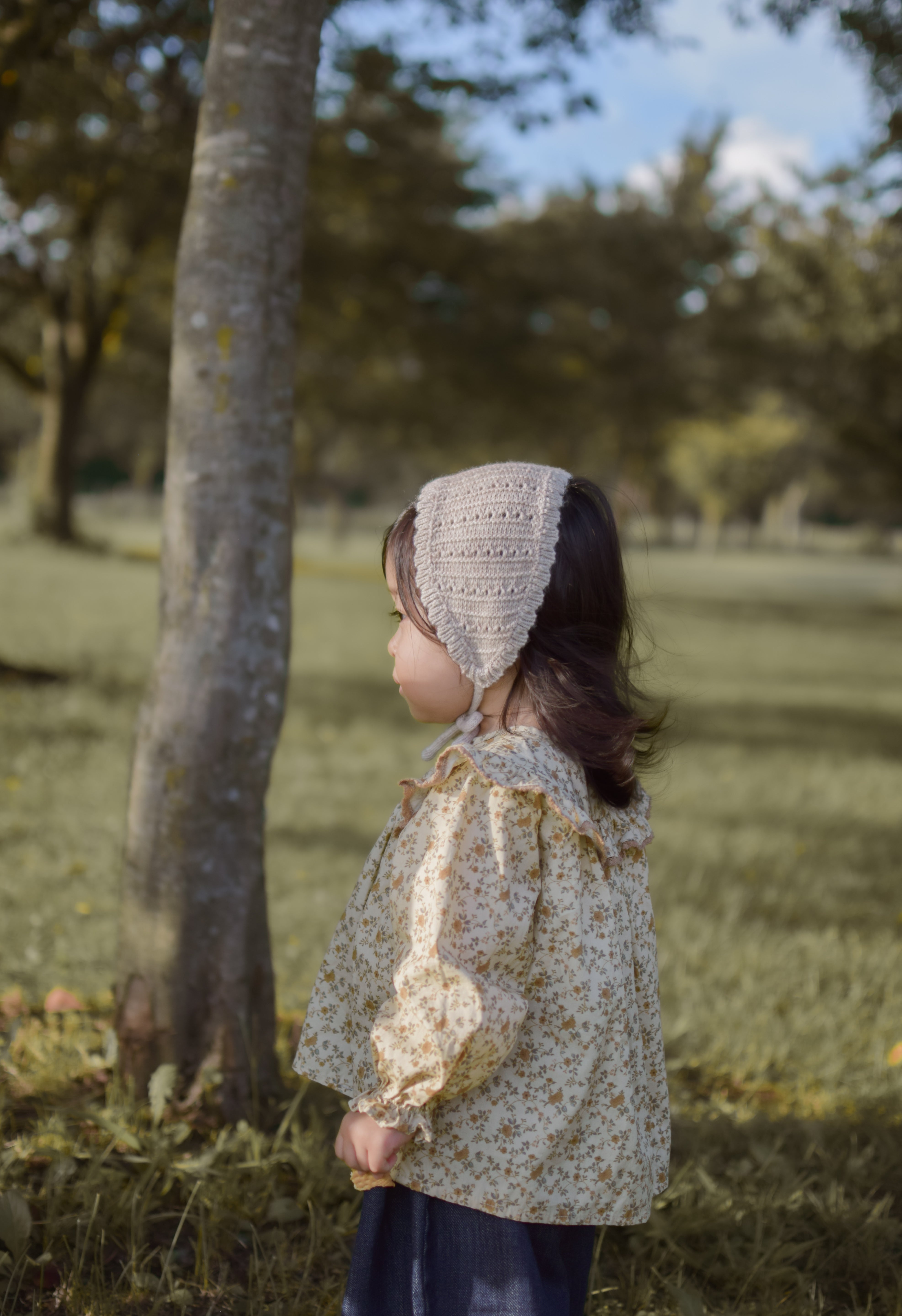 Wing shirring blouse