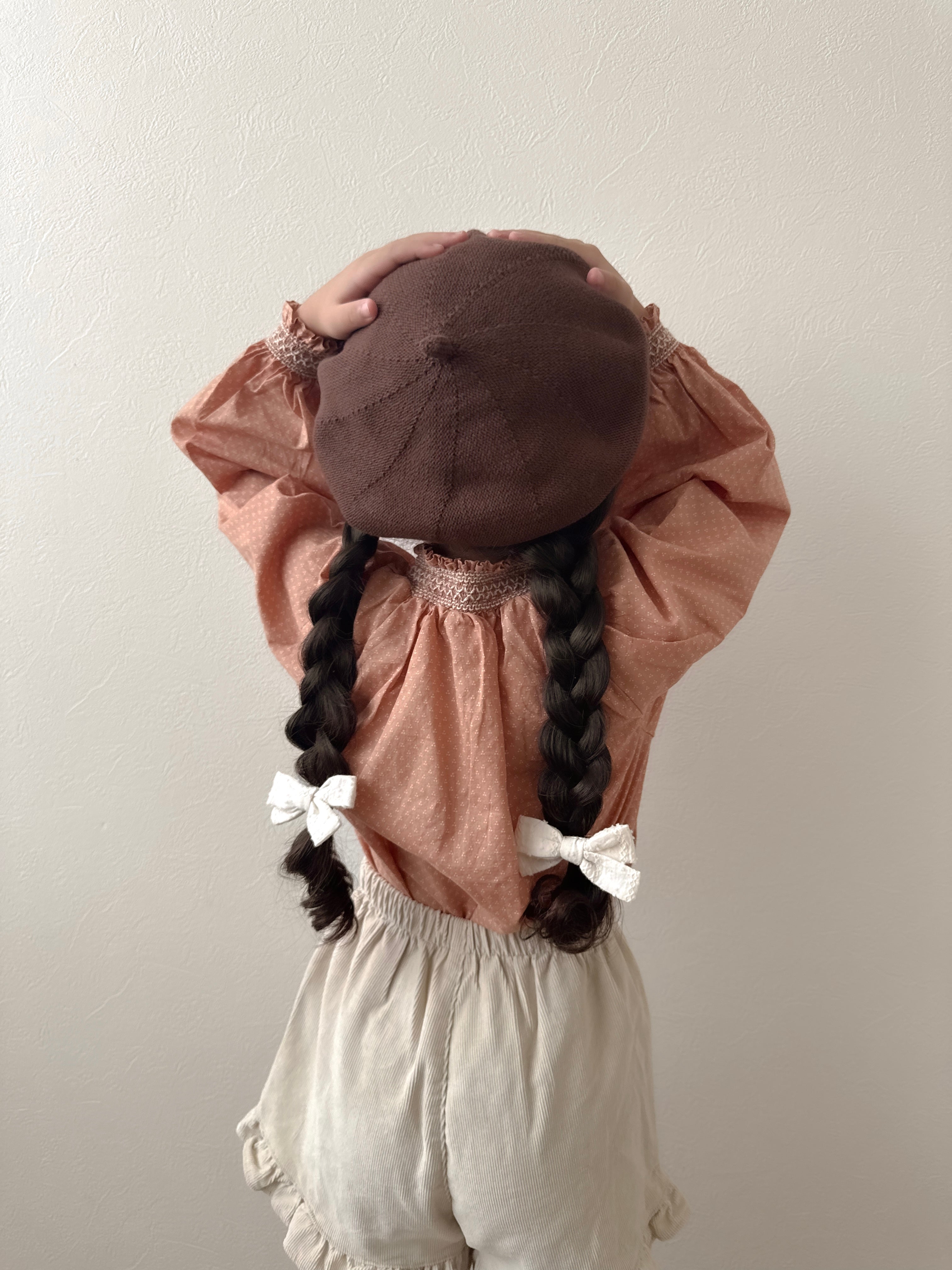 Corduroy frill pants