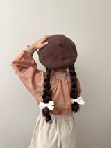 Corduroy frill pants