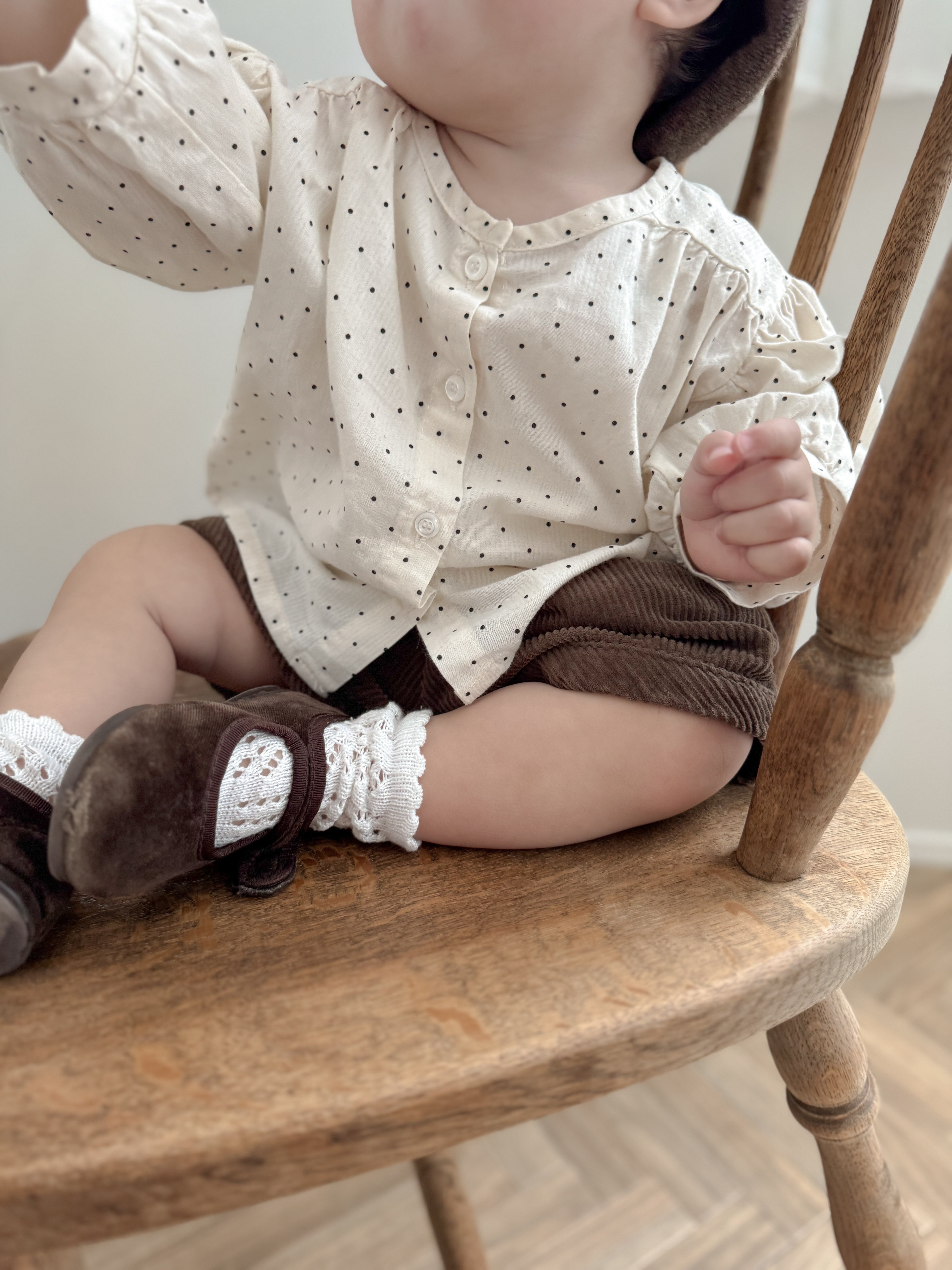 Bebe bonbon dot blouse