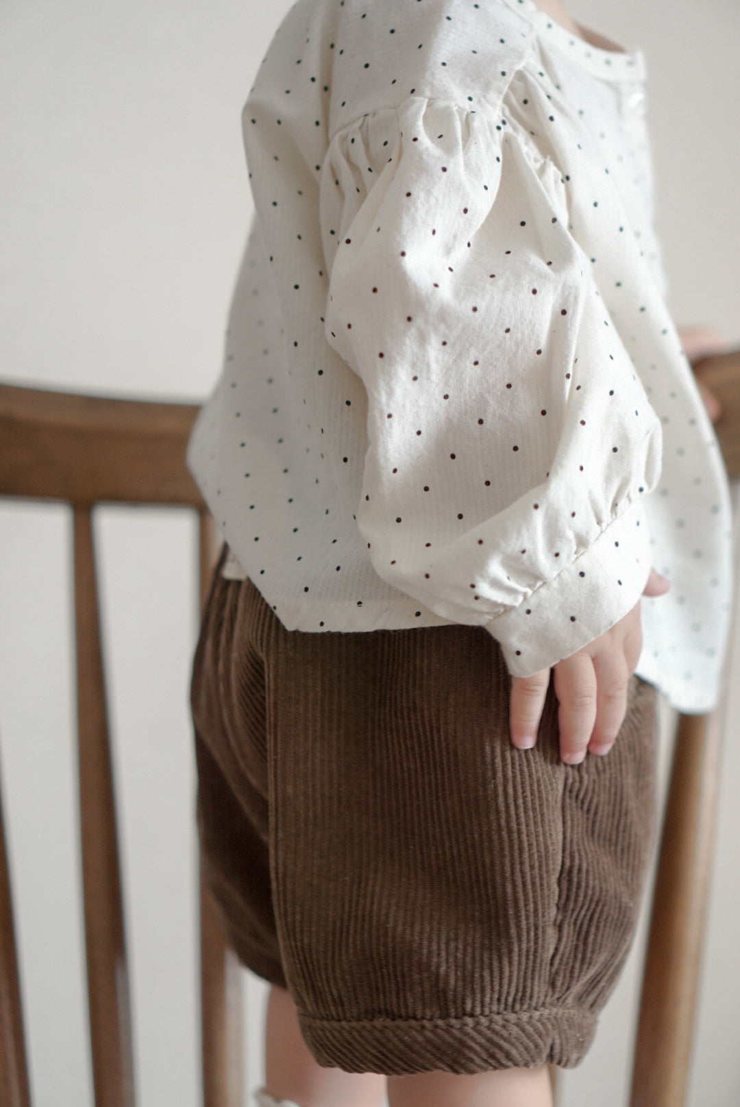 Bebe bonbon dot blouse