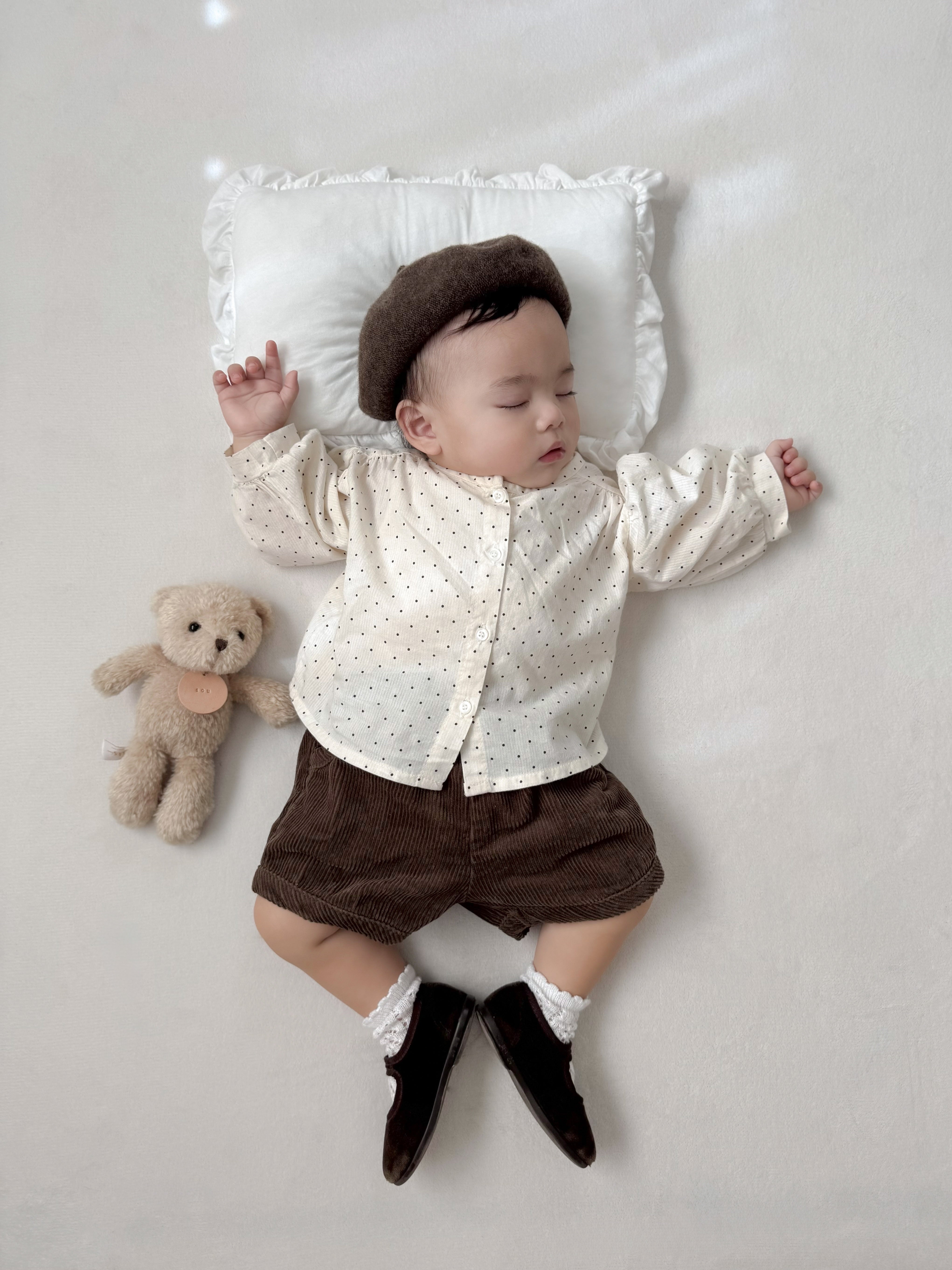 Bebe bonbon dot blouse