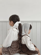 Wing shirring blouse
