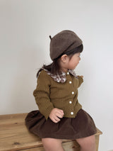 Pleats suspender skirt