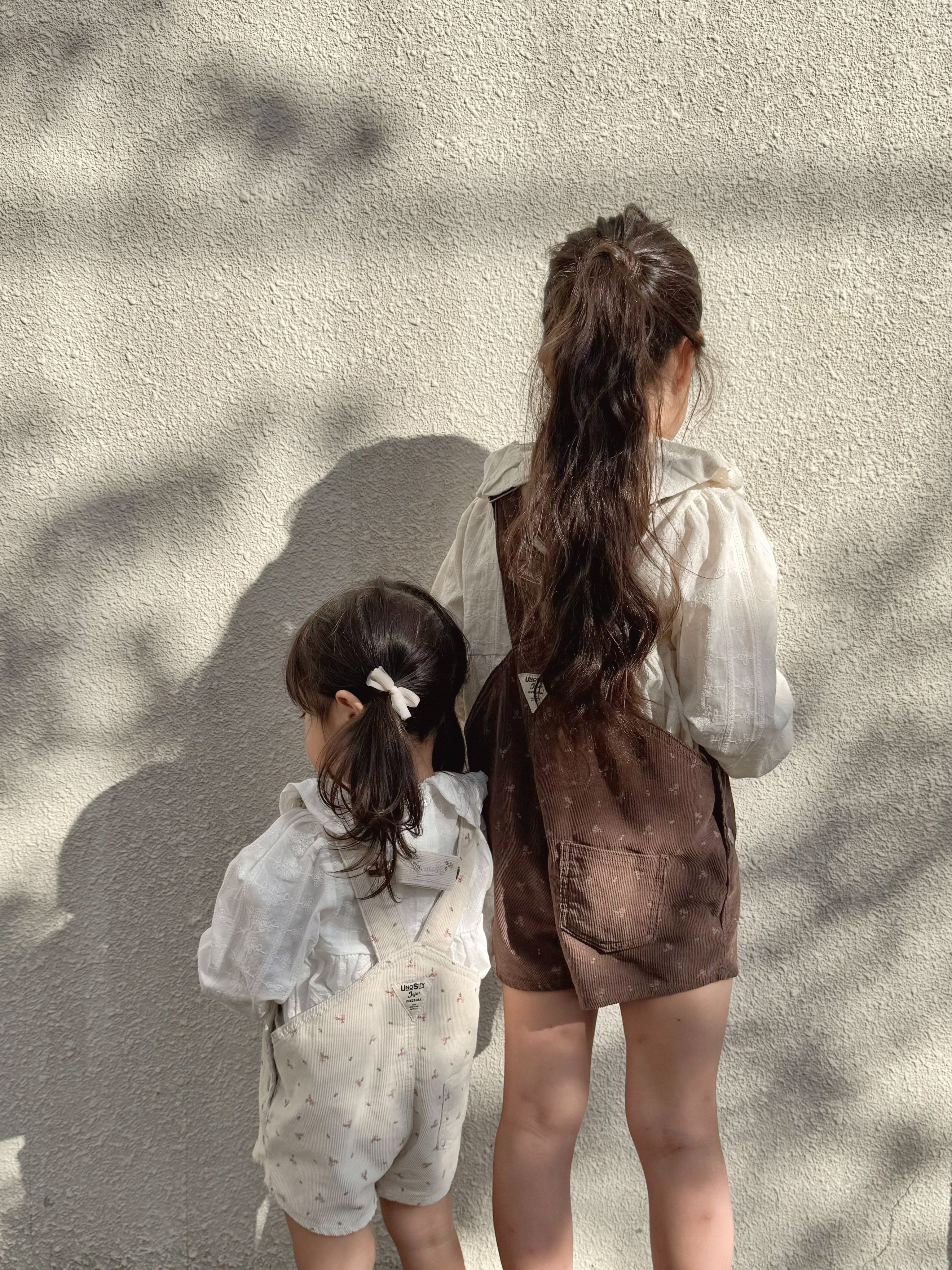 Corduroy berry short overall (flower)