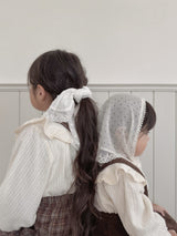 Wing shirring blouse