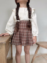 Wing shirring blouse