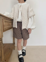 Popcorn knit vest
