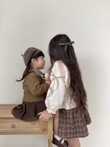 Pleats suspender skirt