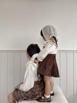 Wing shirring blouse