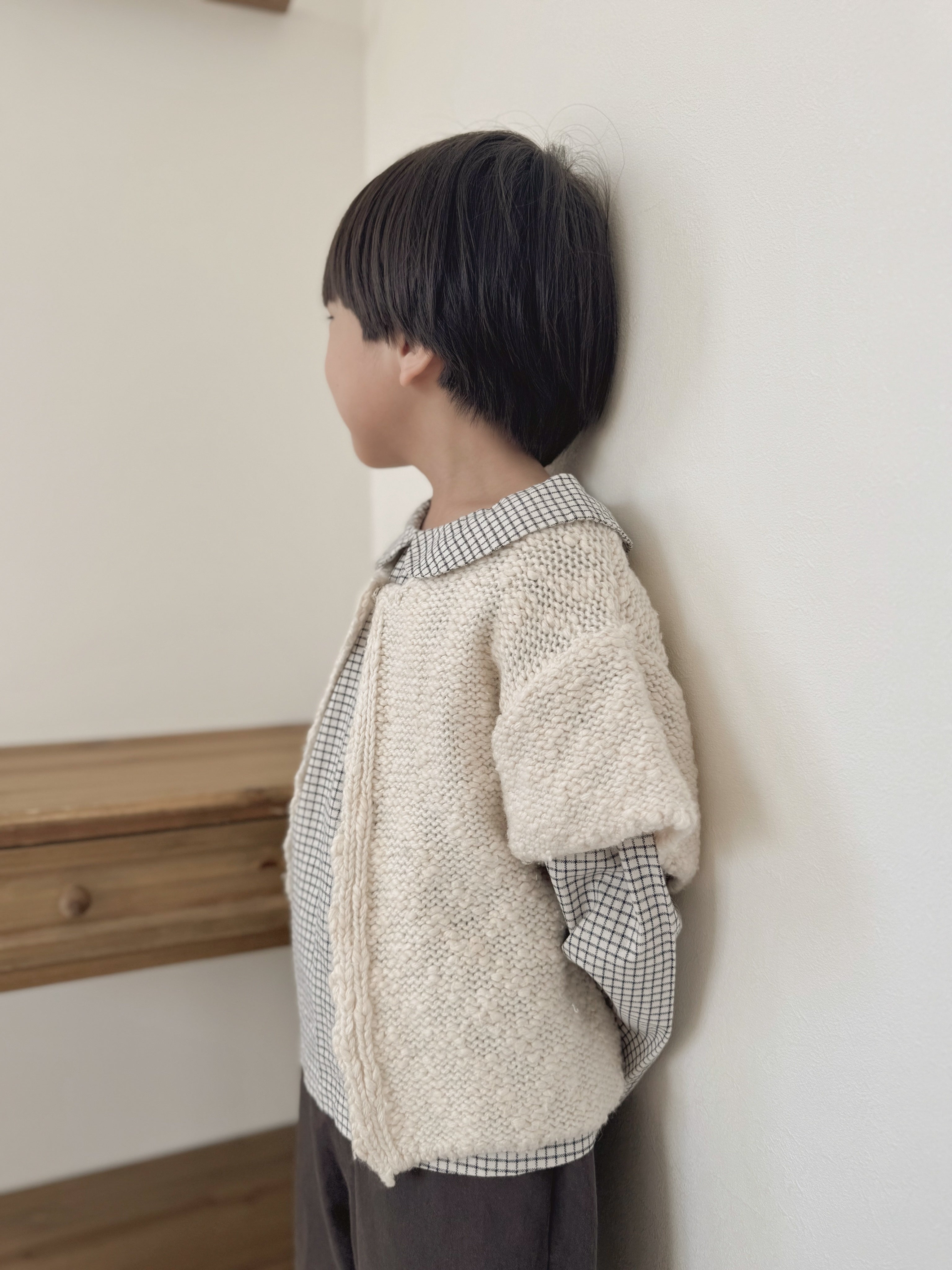 Popcorn knit vest