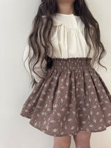 Wing shirring blouse
