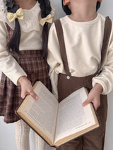 Pleats suspender skirt