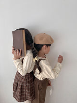 Pleats suspender skirt