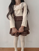 Pleats suspender skirt