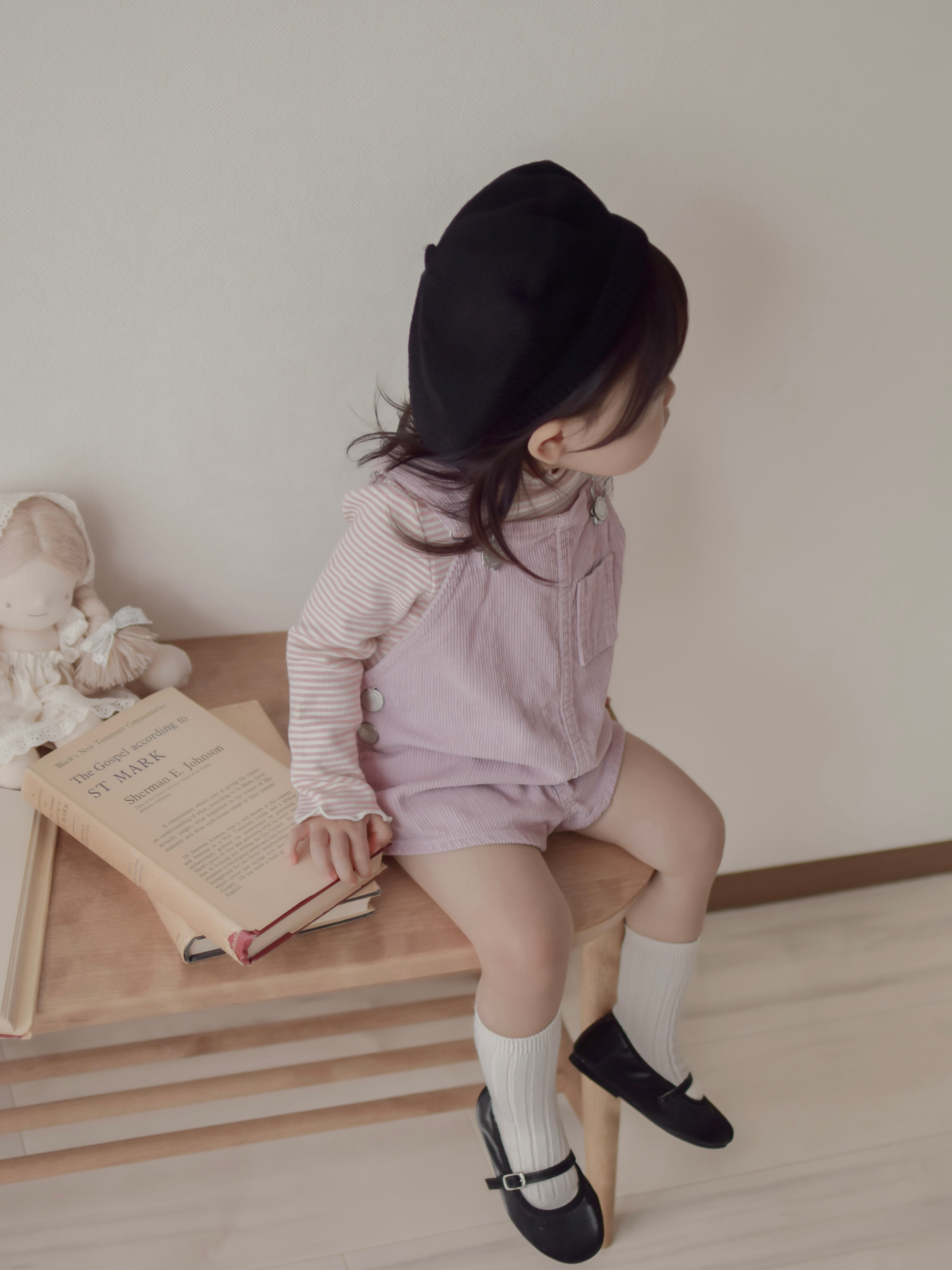 Corduroy berry short overall (normal)