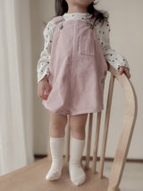 Corduroy berry short overall (normal)