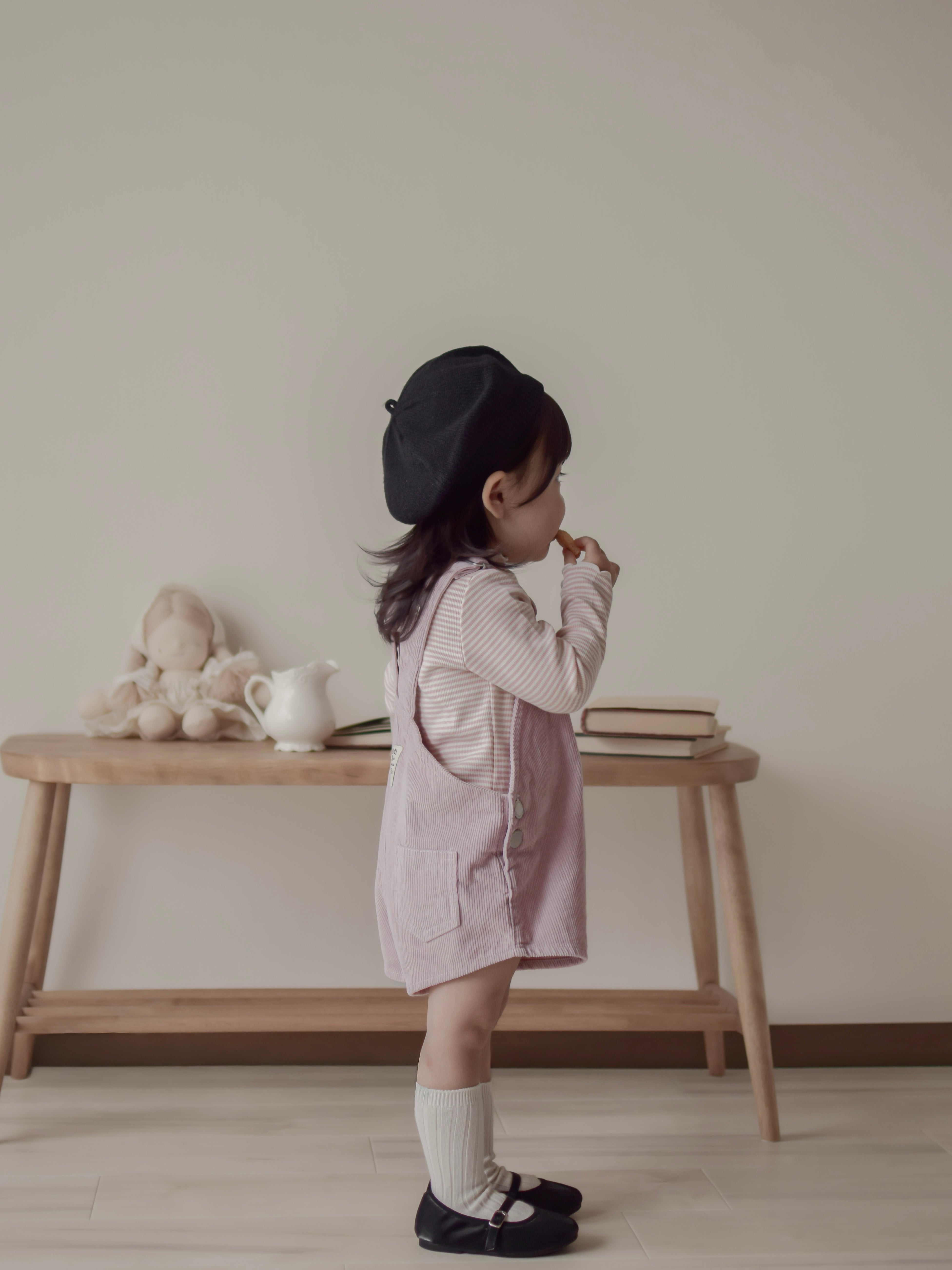 Corduroy berry short overall (normal)
