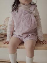 Corduroy berry short overall (normal)