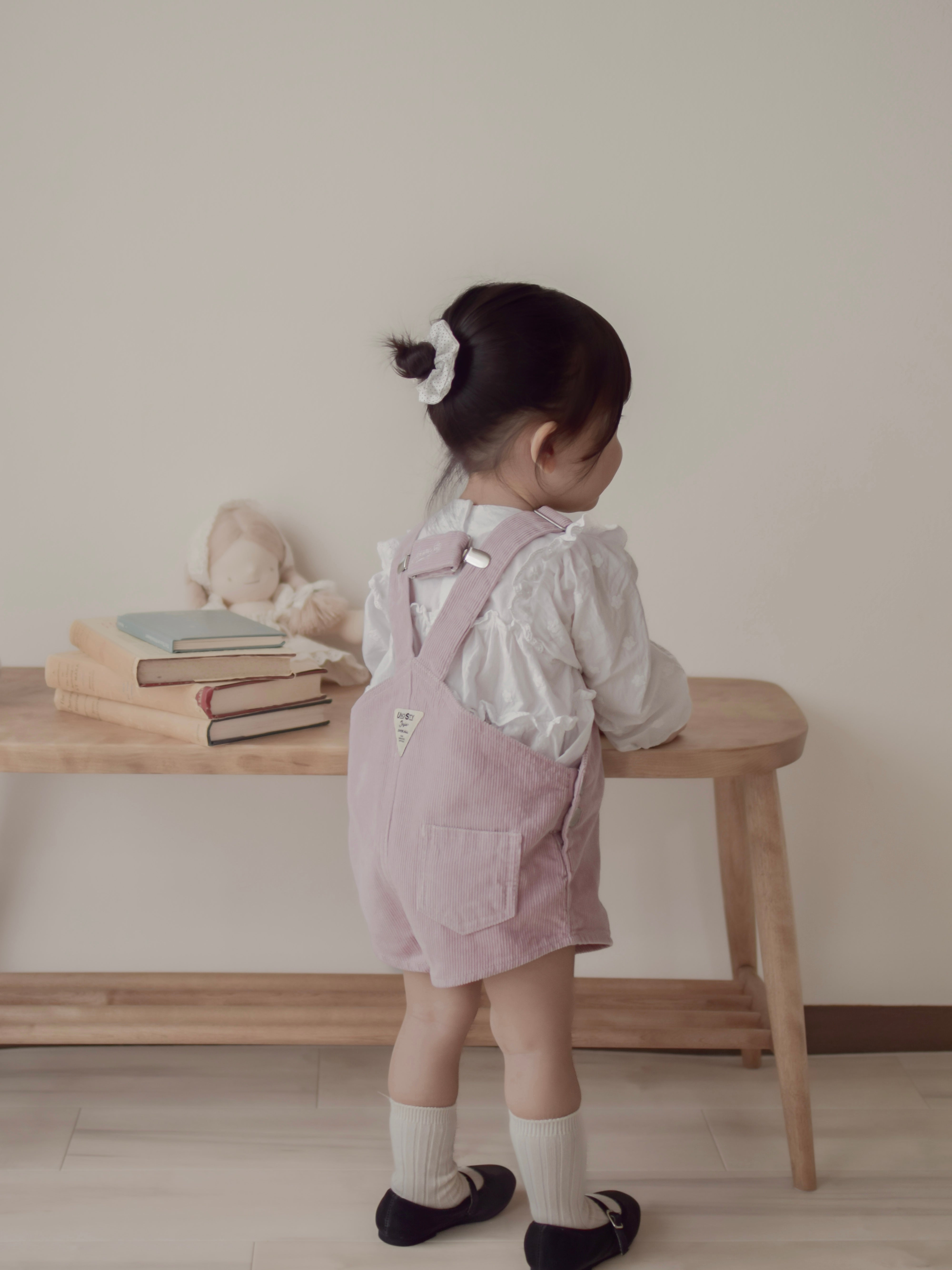 Corduroy berry short overall (normal)
