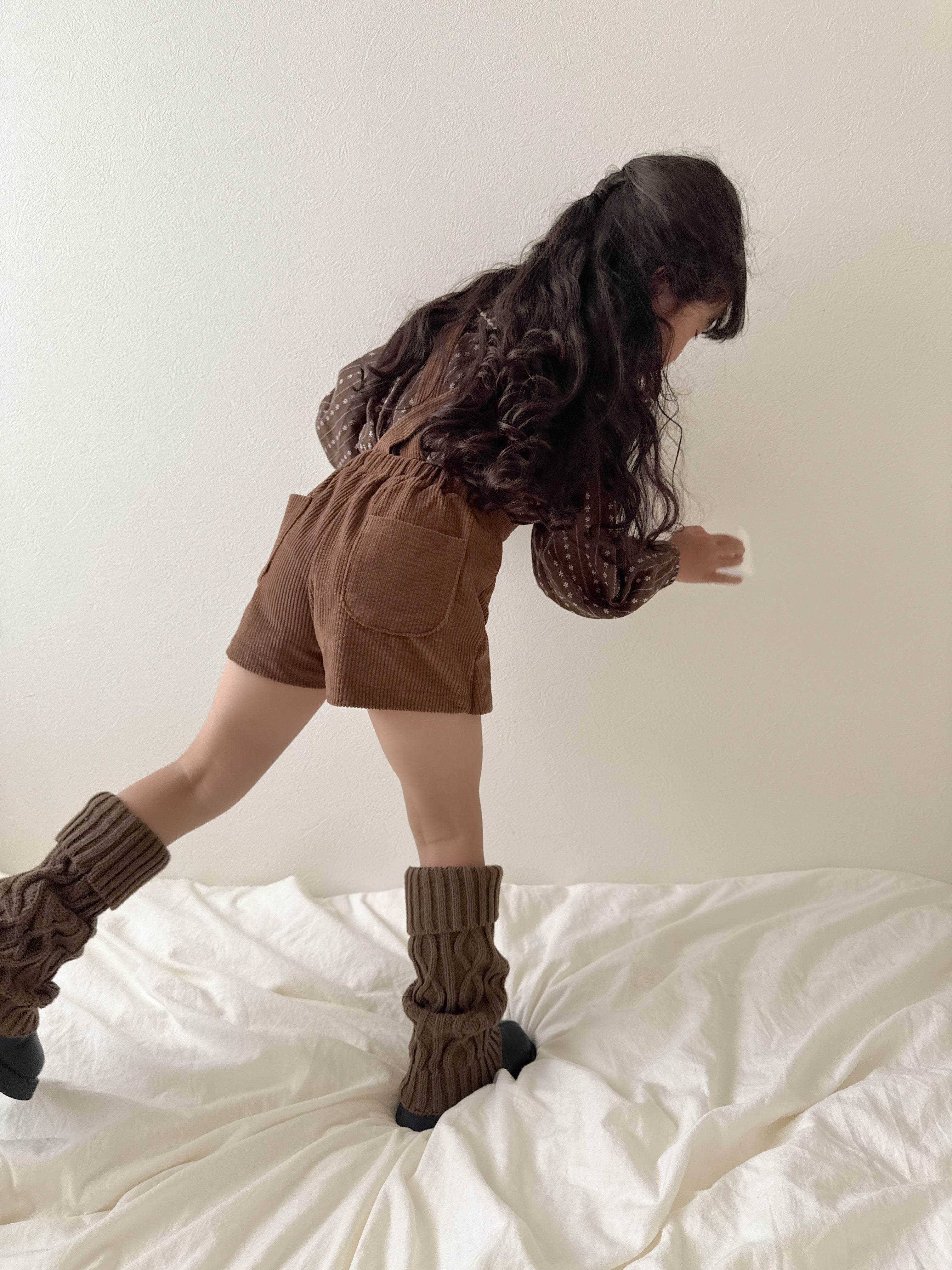 Camel wrap skirt pants