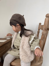 Dot frill blouse & bloomer set