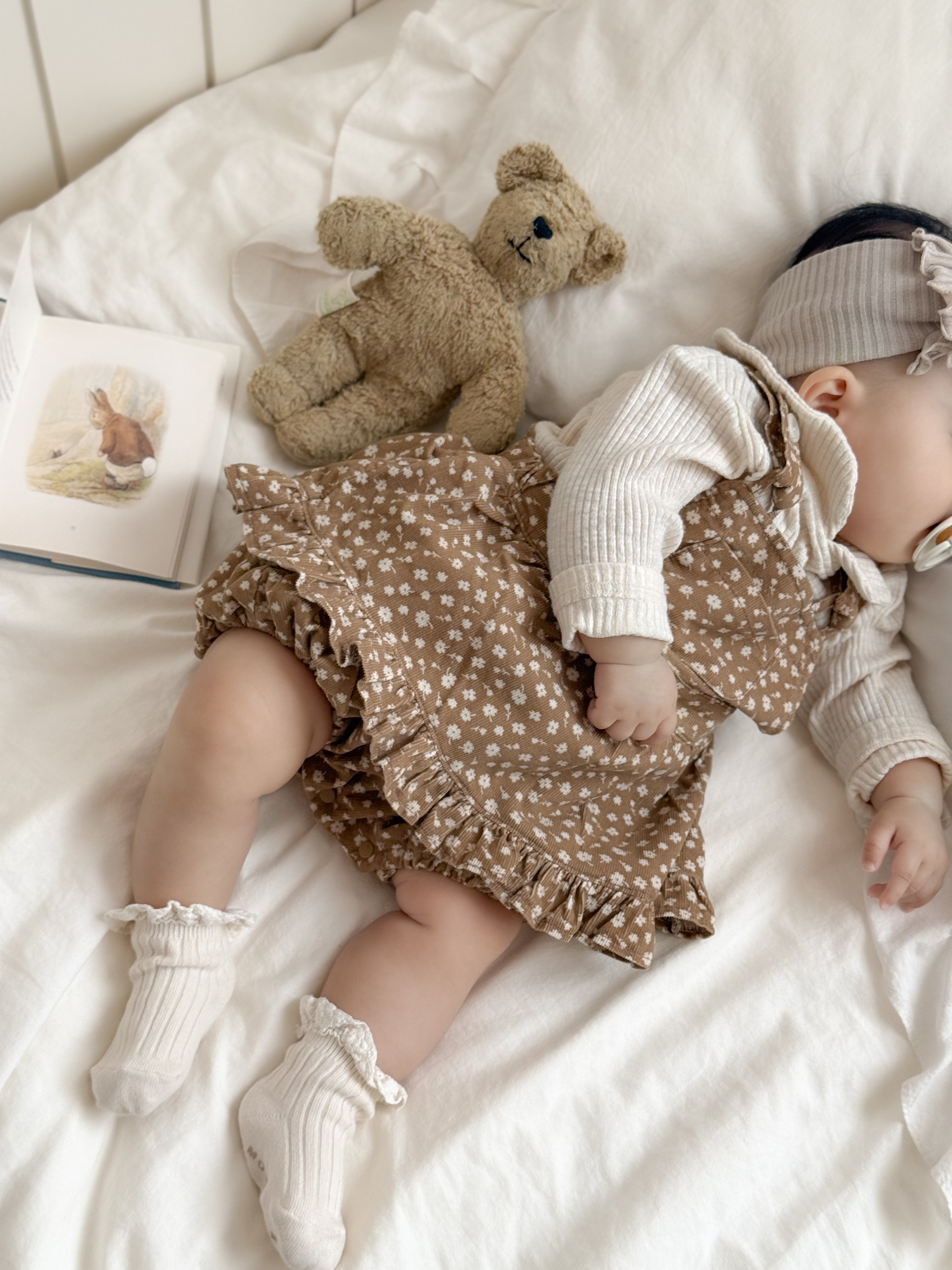 Bebe garden suspender suit