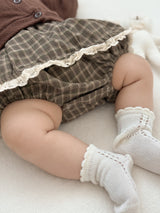 Check lace cancan bloomer