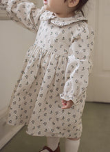Baba flower corduroy one-piece