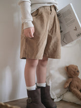 Corduroy span pants