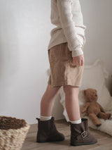 Corduroy span pants