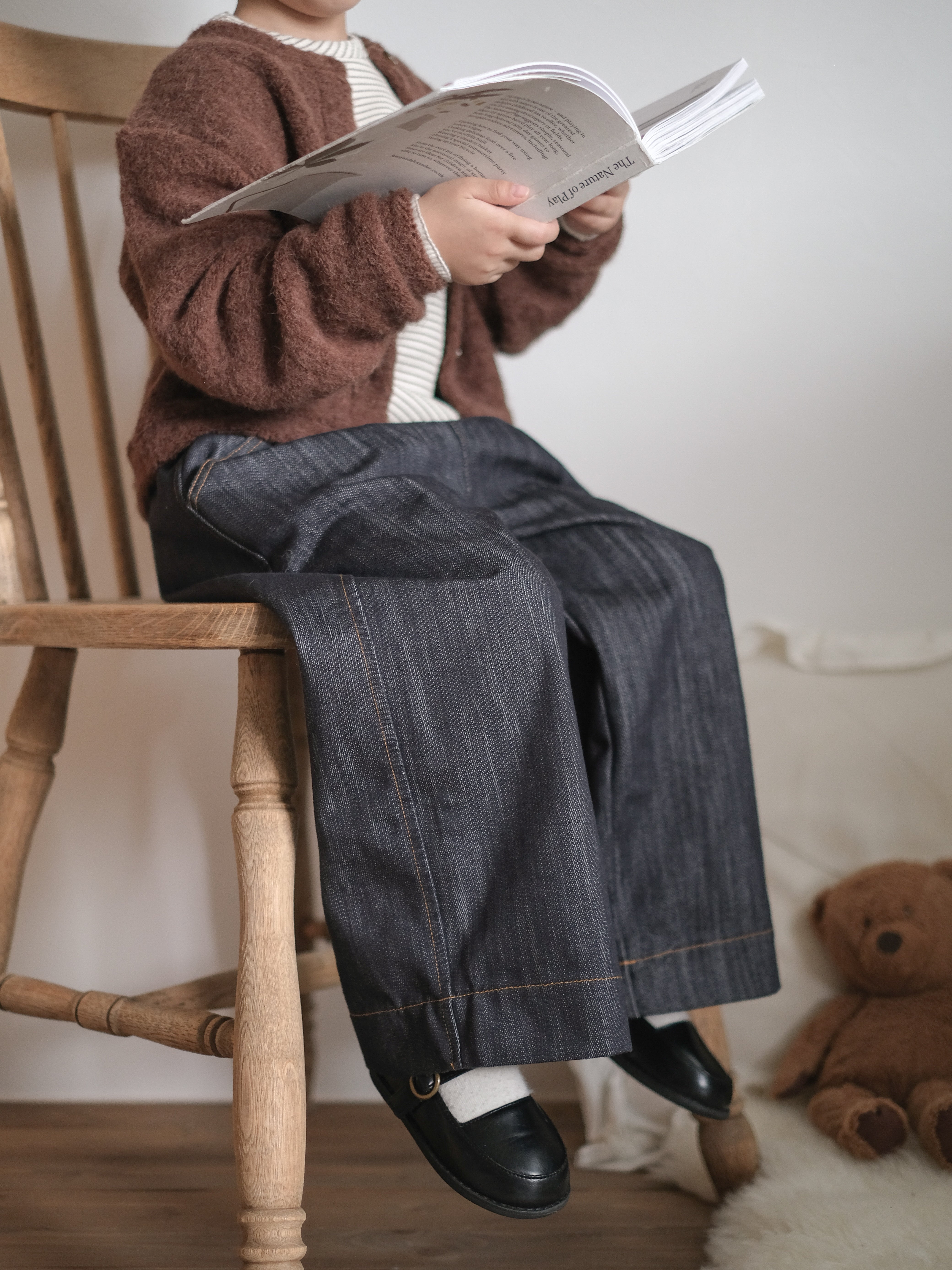 Soft denim pants