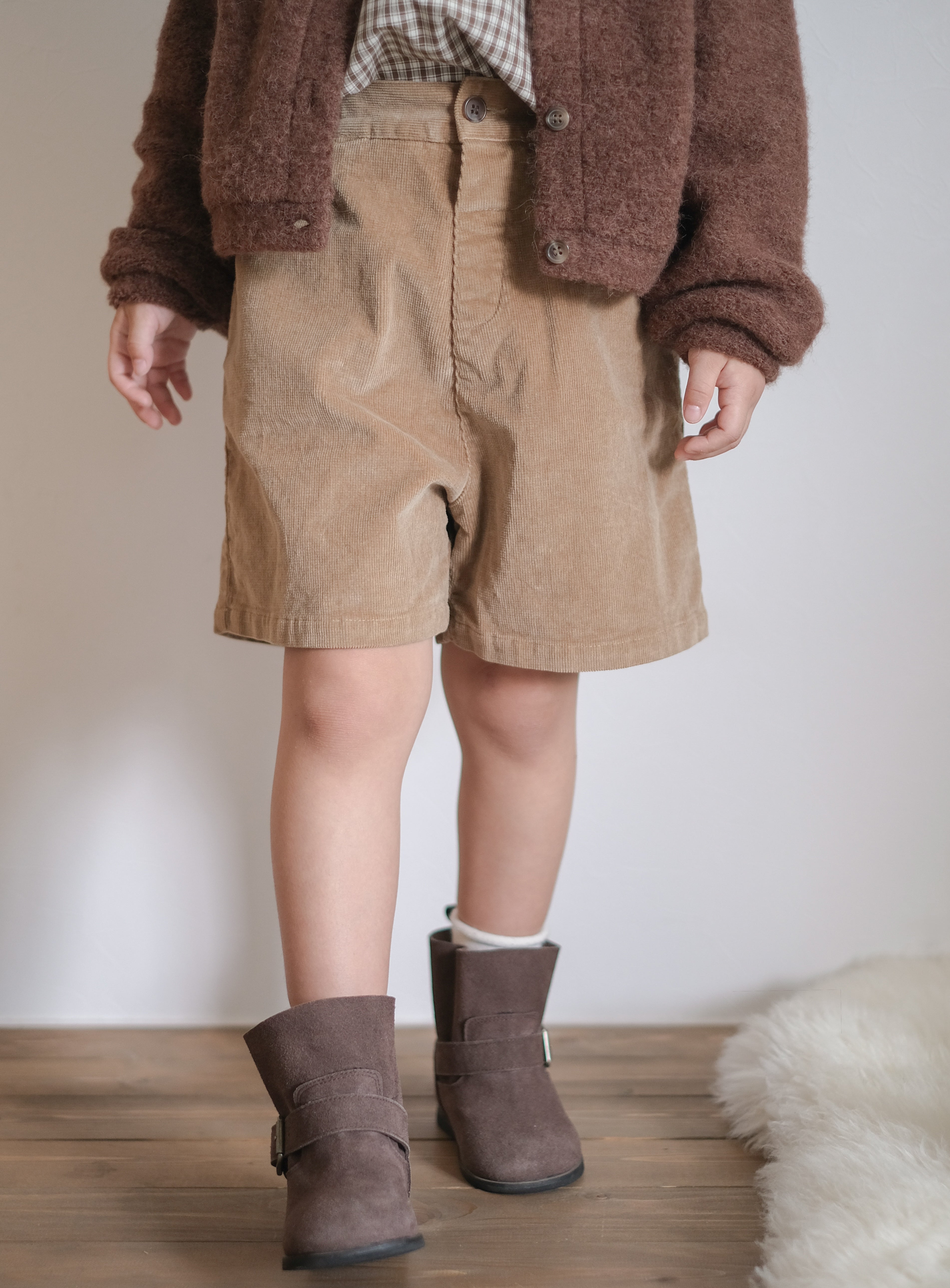 Corduroy span pants