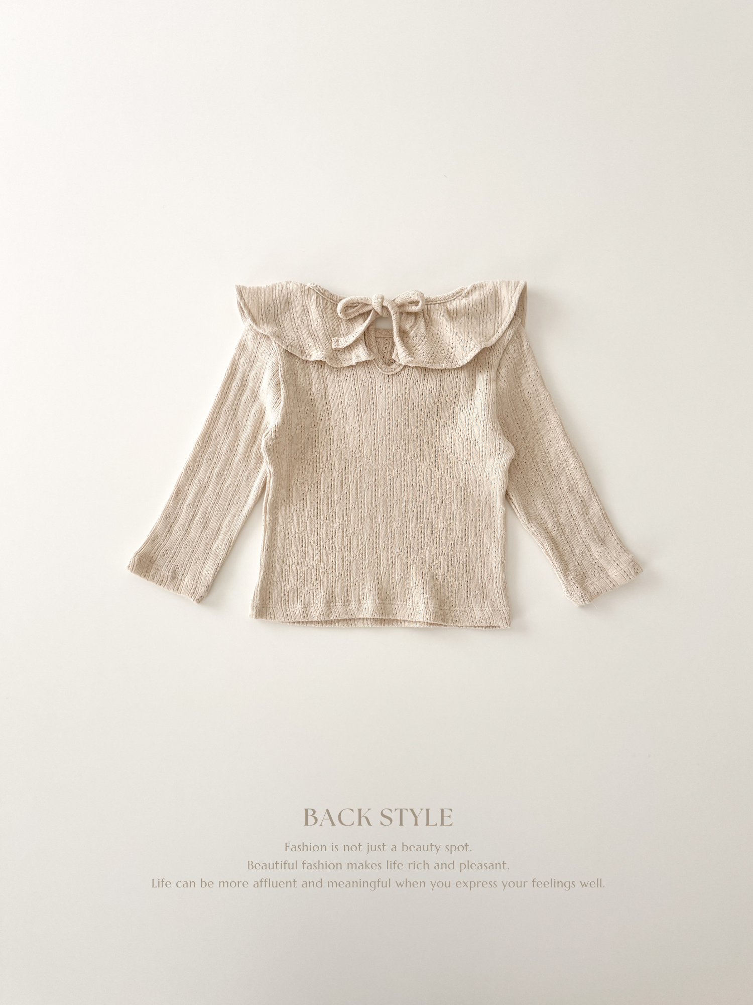 Breeze eyelet frill tops