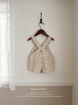 Corduroy berry short overall (flower)