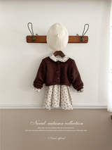 Baba flower corduroy one-piece