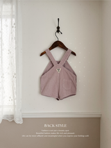 Corduroy berry short overall (normal)