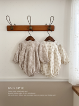 Flower shirring rompers