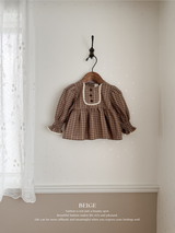 Chocolate smock blouse